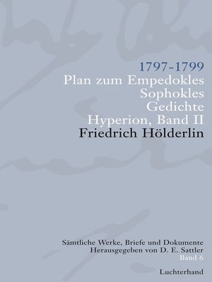 cover image of Sämtliche Werke, Briefe und Dokumente. Band 6